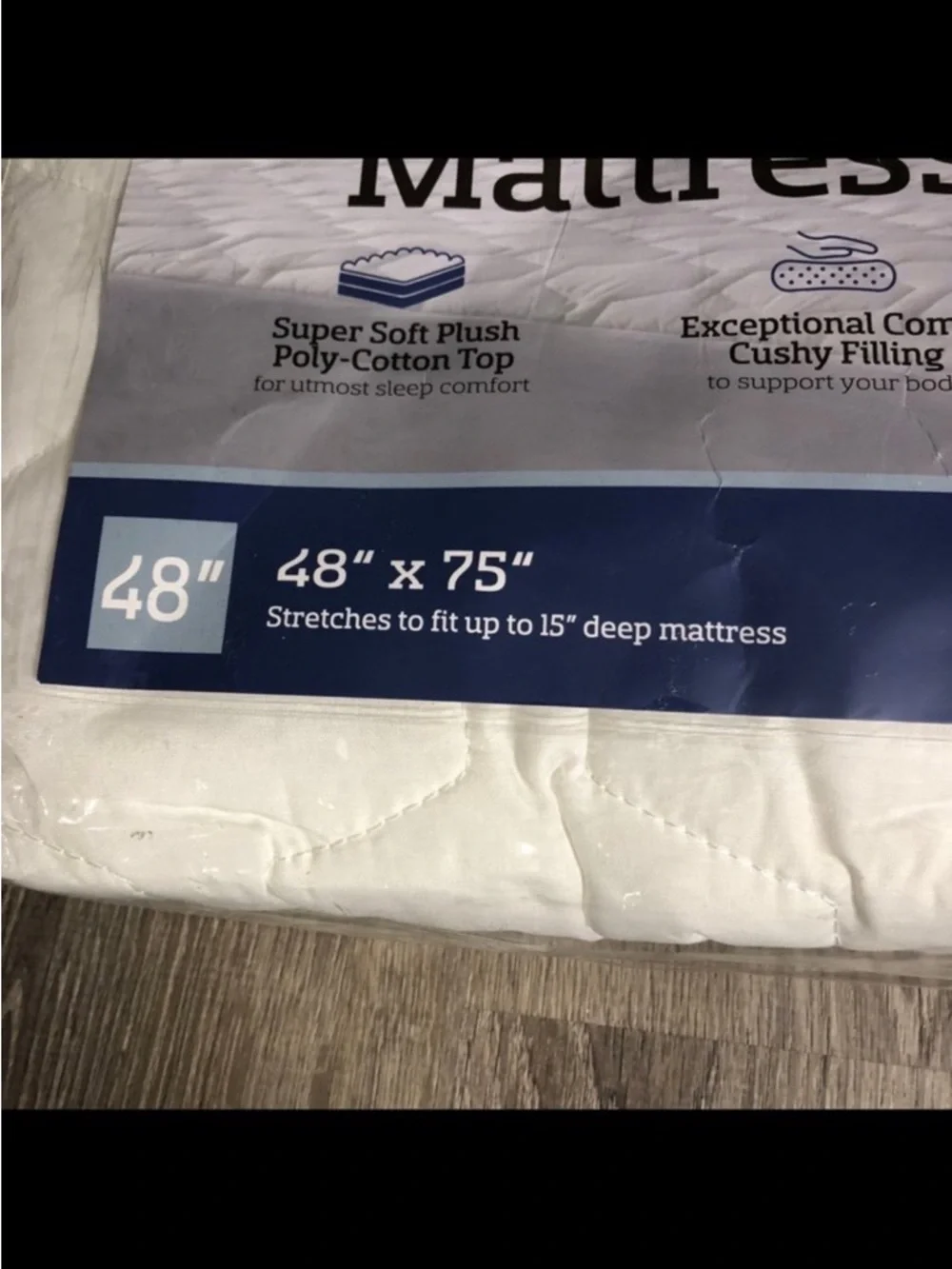 White Mattress Pad 48’x75’